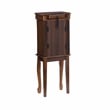 Linon Louis Philippe Jewelry Armoire 4 Drawers in Walnut Finished Wood