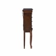Linon Louis Philippe Jewelry Armoire 4 Drawers in Walnut Finished Wood