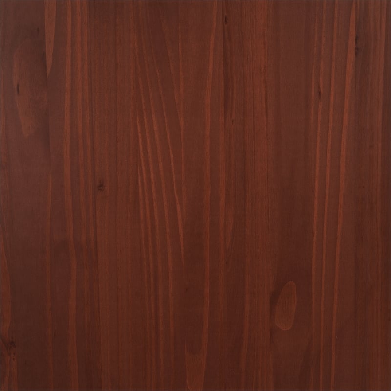 Linon Chelsea 3 Pce Corner Nook Set with Storage in Solid Walnut Wood