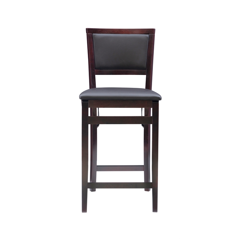 linon triena pad back folding stool