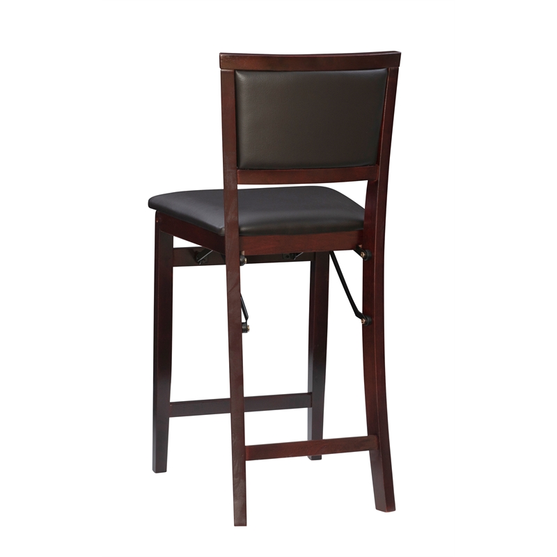 linon triena pad back folding stool