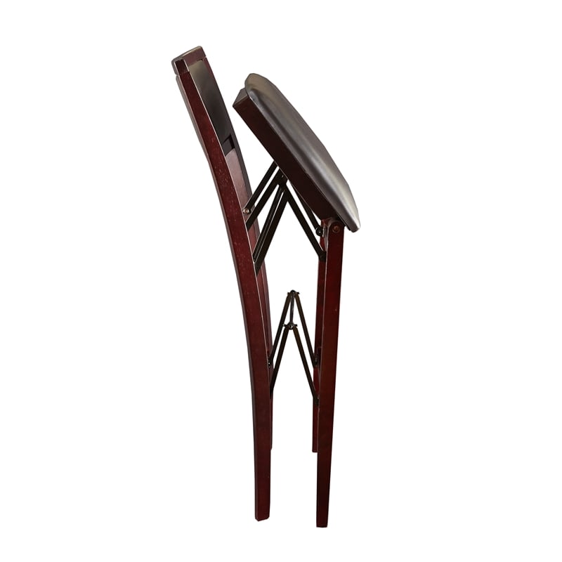 folding bar stool with back