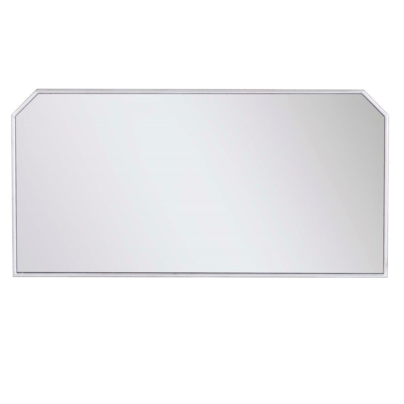 Linon Mason Mirrored Wood One Drawer Two Door Console Table in Gray