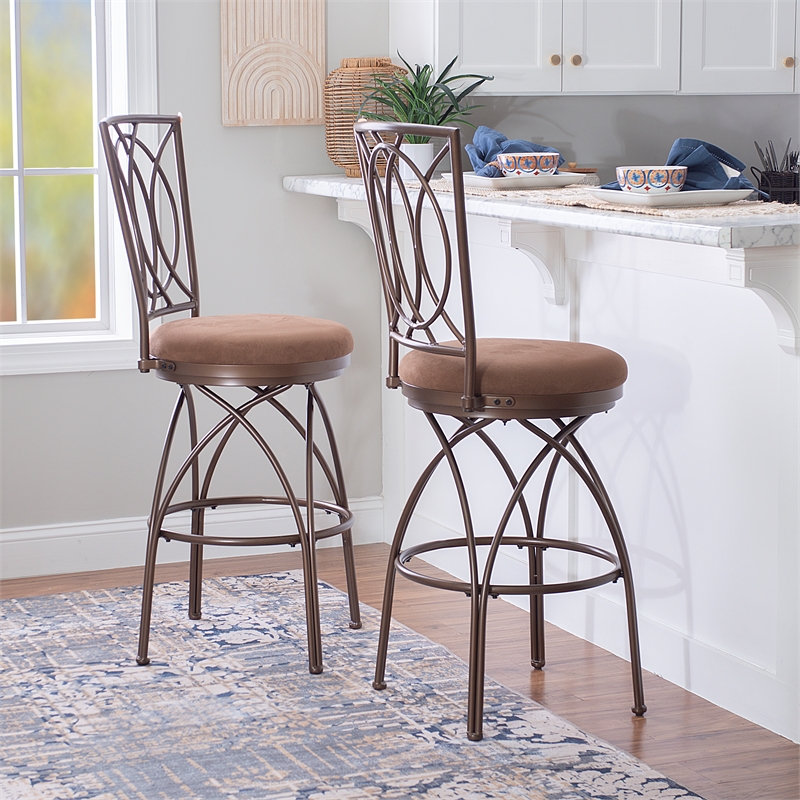 Powell brandon swivel online bar stool