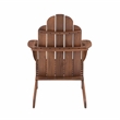 Linon Adirondack Sturdy Solid Acacia Wood Outdoor Chair in Acorn Brown Stain