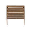 Linon Adirondack Outdoor Solid Sturdy Acacia Wood Ottoman in Acorn Brown Stain