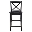 Linon X Back Wood Counter Stool 24