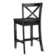 Linon X Back Wood Counter Stool 24