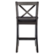 Linon X Back Wood Counter Stool 24