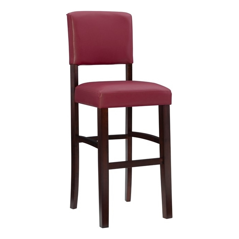 Red leather counter discount stools