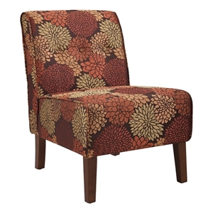 linon coco upholstered accent slipper chair