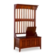 Linon Hall Tree with Storage Bench in Walnut Brown