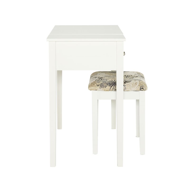 Linon Vanity And Stool In White 98135whtx 01 Kd U