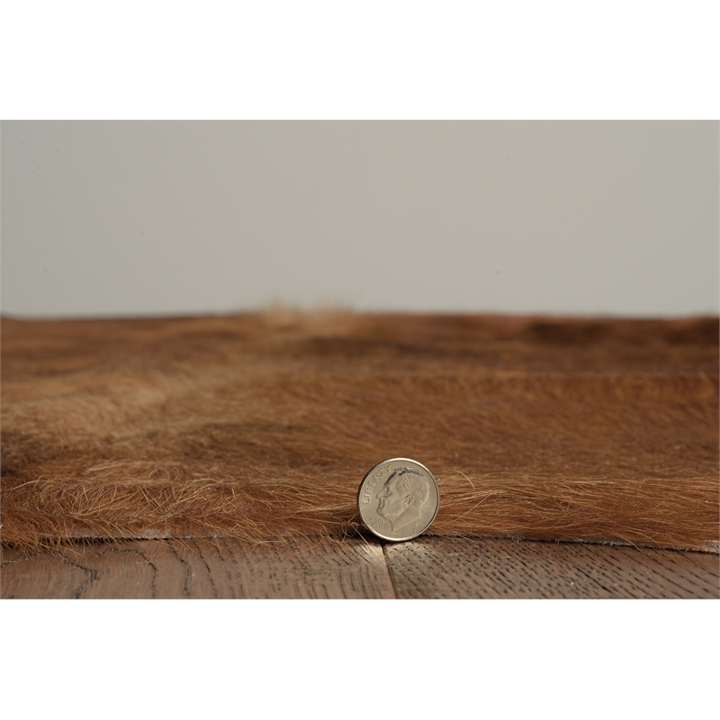 Linon Natural Cowhide Medium Brindle Full Skin in Brown