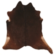 Linon Natural Cowhide Medium Brindle Full Skin in Brown