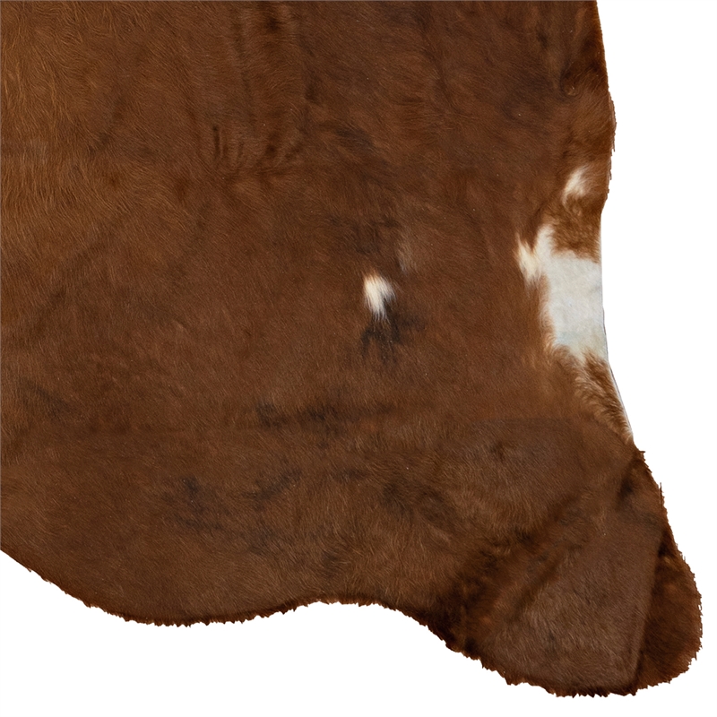 Linon Natural Cowhide Medium Brindle Full Skin in Brown