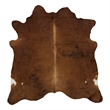 Linon Natural Cowhide Medium Brindle Full Skin in Brown
