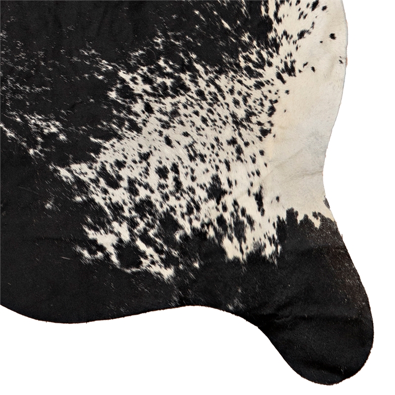Linon Natural Cowhide Dark Brindle Full Skin in Dark Brown