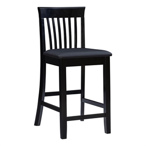 linon torino bar stool in black
