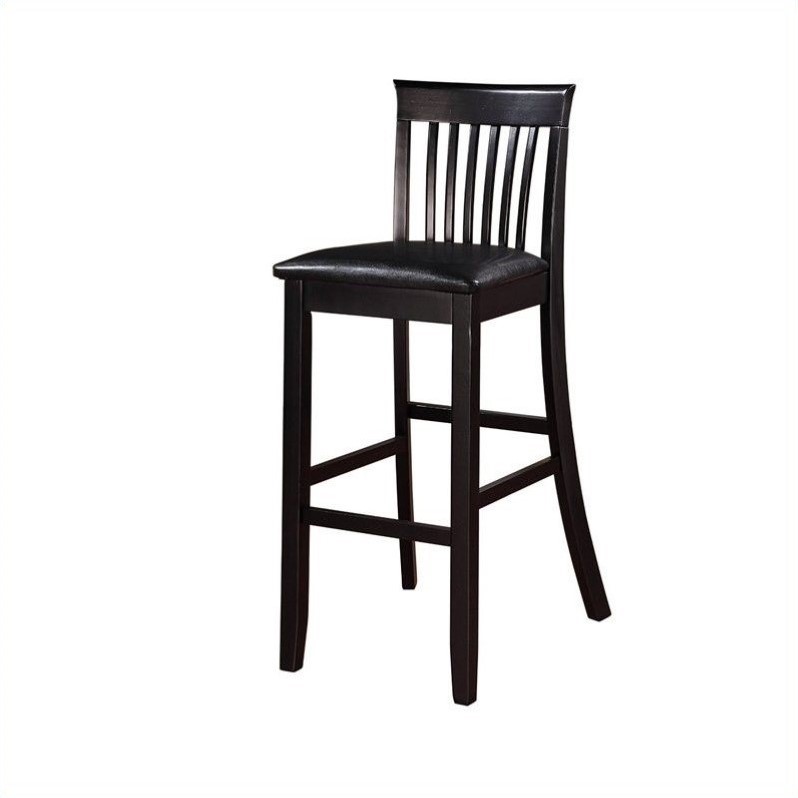 Linon Torino 30 Bar Stool In Black 01858blk01u Linon Torino 30