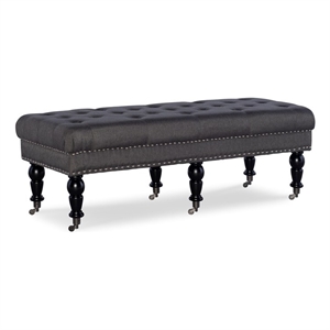 linon isabelle living room bench 50