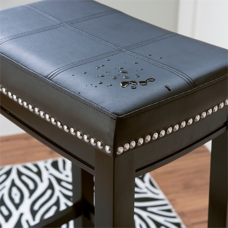 linon claridge counter stool black