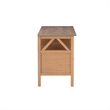 Linon Titian Pine Wood TV Media Stand Open Shelves 2 Drawers in Driftwood Finish