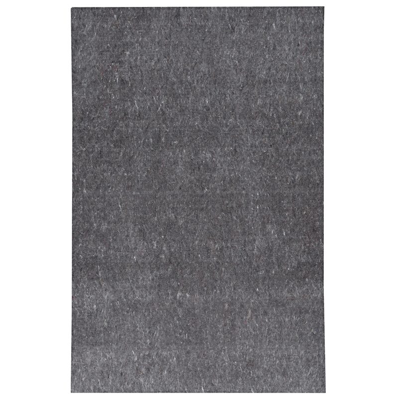 Linon Underlay Premier Plush Felt 12'x18' Rug Pad in Gray