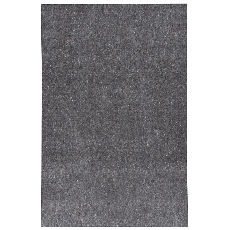 Linon Underlay Premier Plush Felt 2'x4' Rug Pad in Gray