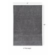 Linon Underlay Premier Plush Felt 2'x4' Rug Pad in Gray