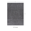 Linon Underlay Premier Plush Felt 9'x12' Rug Pad in Gray