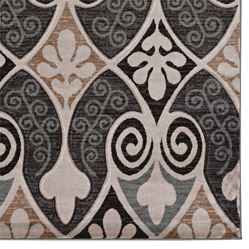 Linon Milan Bilson Machine Made Polypropylene 5'x7'6