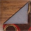 Linon Trio Myra Hand Tufted Polyester 5'x7' Rug in Brown