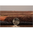 Linon Trio Myra Hand Tufted Polyester 5'x7' Rug in Brown