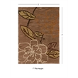 Linon Trio Space Dyed Hand Tufted Polyester 5'x7' Rug in Beige