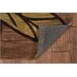 Linon Trio Space Dyed Hand Tufted Polyester 5'x7' Rug in Beige