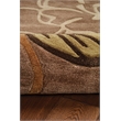Linon Trio Space Dyed Hand Tufted Polyester 5'x7' Rug in Beige