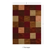 Linon Trio Barnet Hand Tufted Polyester 5'x7' Rug in Beige