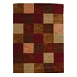 Linon Trio Barnet Hand Tufted Polyester 5'x7' Rug in Beige