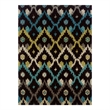 Linon Trio Ikat Hand Tufted Polyester 8'x10' Rug in Brown