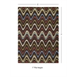 Linon Trio Mouzi Hand Tufted Polyester 5'x7' Rug in Brown