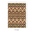 Linon Trio Mouzi Hand Tufted Polyester 5'x7' Rug in Sand Brown