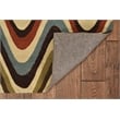 Linon Trio Mouzi Hand Tufted Polyester 5'x7' Rug in Sand Brown