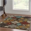 Linon Trio Hialeea Hand Tufted Polyester 5'x7' Rug in Gray