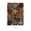 Linon Trio Hialeea Hand Tufted Polyester 5'x7' Rug in Gray