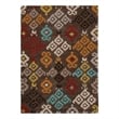 Linon Trio Hialeea Hand Tufted Polyester 5'x7' Rug in Gray