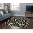 Linon Trio Paxton Hand Tufted Polyester 5'x7' Rug in Gray