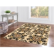 Linon Trio Suzanni Hand Tufted Polyester 5'x7' Rug in Ivory