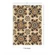 Linon Trio Suzanni Hand Tufted Polyester 5'x7' Rug in Ivory
