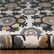 Linon Trio Suzanni Hand Tufted Polyester 5'x7' Rug in Ivory
